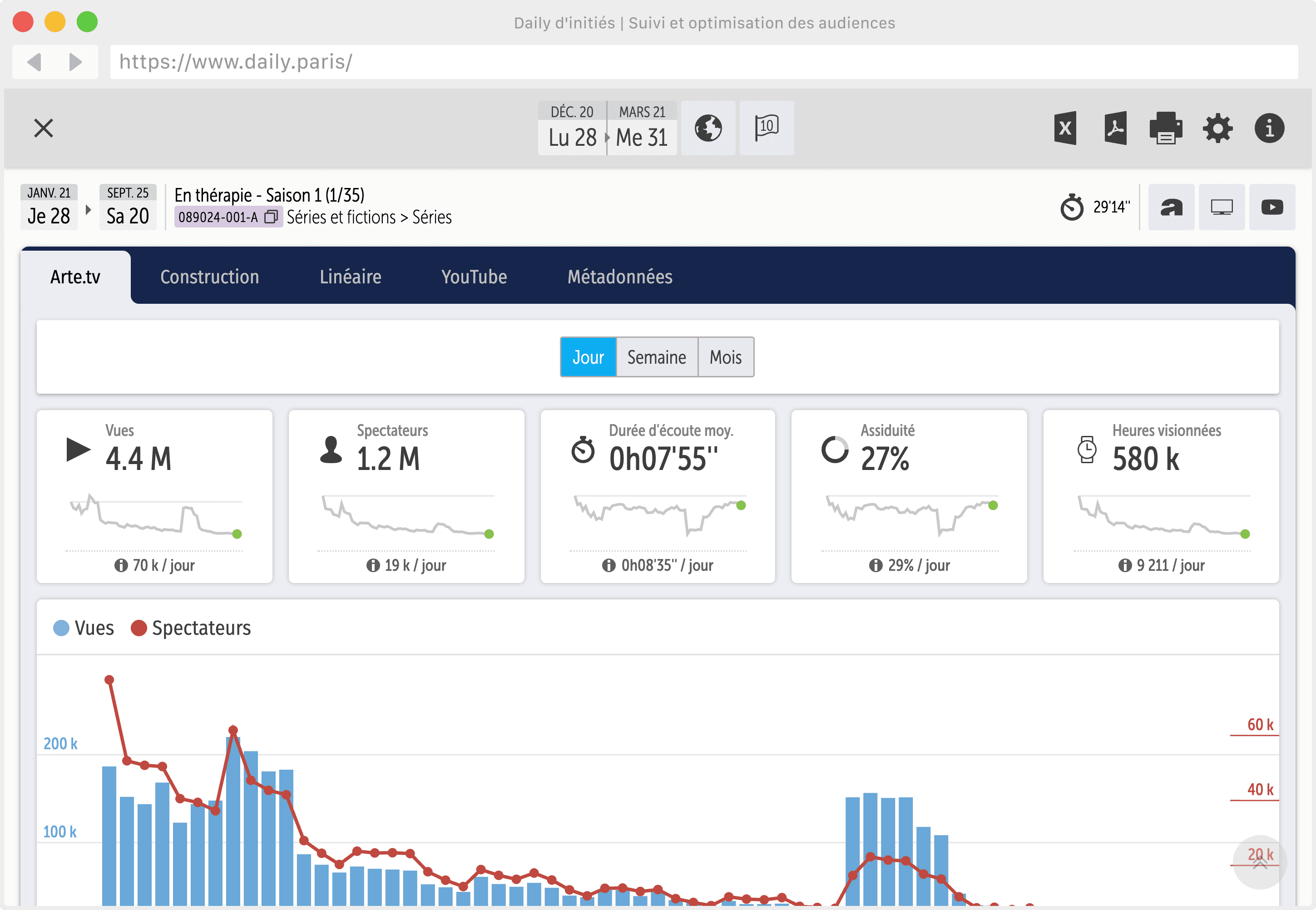 Programming and content: app preview